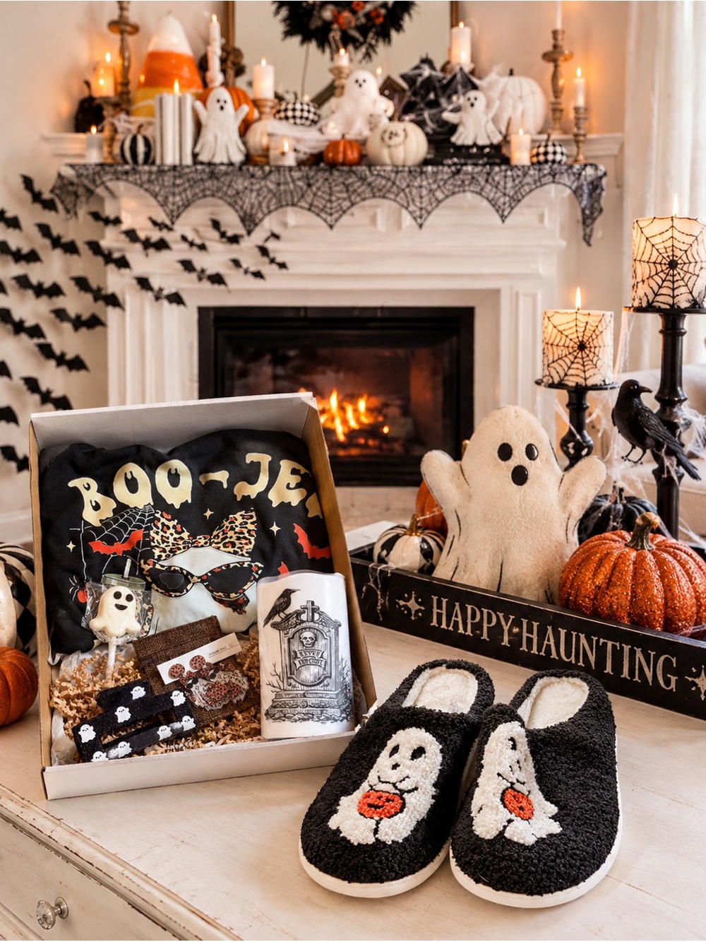 👻 Boo Box with Cutie slippers and Boo-jee tee
